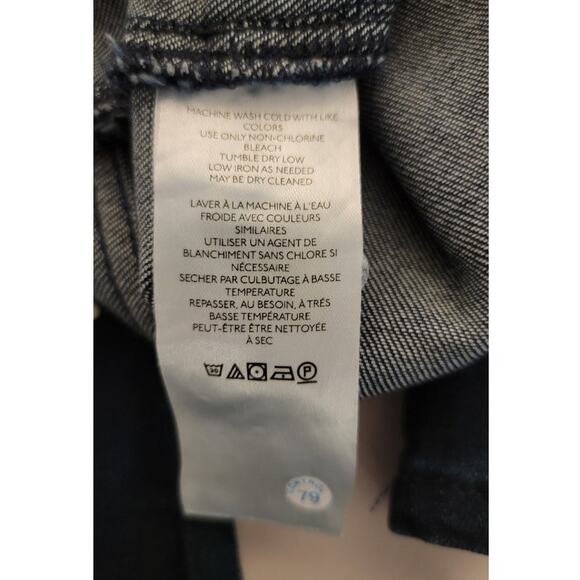 NWT Anthropologie Pilcro Jeans "The Icon" Women's Sz 34 Stretch Dark Blue - Picture 6 of 13